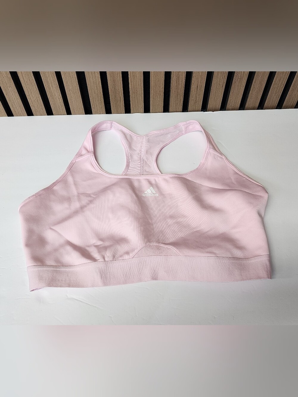 Women's Adidas Powerreact Training Sports Bra Pink Size L